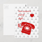 Liefde is nooit uit stijl briefkaart (Voorkant / Achterkant)