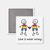 Liefde is nooit verkeerd magneet (Voorkant / Achterkant)