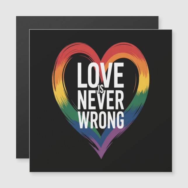 Liefde is nooit verkeerd Pride Month LGBT (Voorkant / Achterkant)
