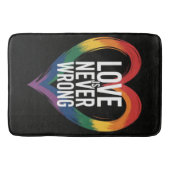 Liefde is nooit verkeerd Pride Month LGBT Badmat (Voorkant)