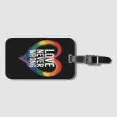 Liefde is nooit verkeerd Pride Month LGBT Bagagelabel (Voorkant (horizontaal))
