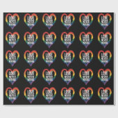 Liefde is nooit verkeerd Pride Month LGBT Cadeaupapier (Vlak)