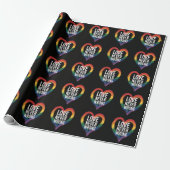 Liefde is nooit verkeerd Pride Month LGBT Cadeaupapier (Uitgerold)