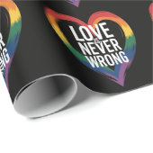 Liefde is nooit verkeerd Pride Month LGBT Cadeaupapier (Rol Hoek)