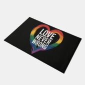 Liefde is nooit verkeerd Pride Month LGBT Deurmat (Schuin)