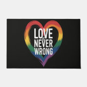Liefde is nooit verkeerd Pride Month LGBT Deurmat (Voorkant)
