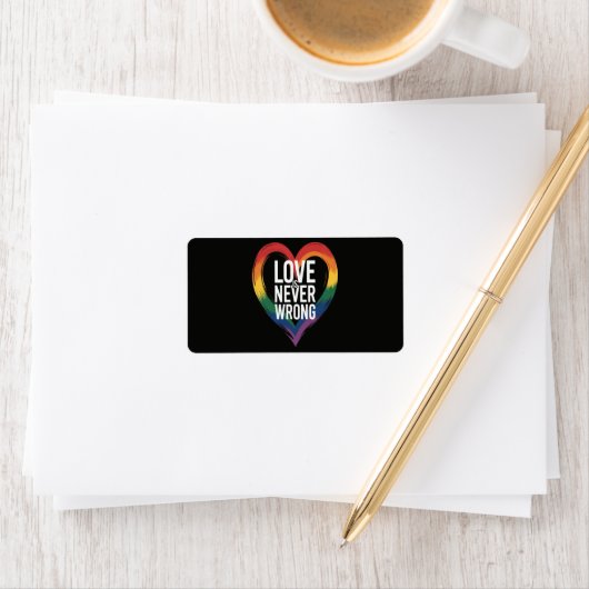 Liefde is nooit verkeerd Pride Month LGBT Etiket (Insitu)