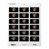 Liefde is nooit verkeerd Pride Month LGBT Etiket (Full Sheet)