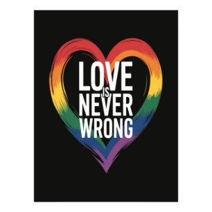 Liefde is nooit verkeerd Pride Month LGBT Foto Afdruk