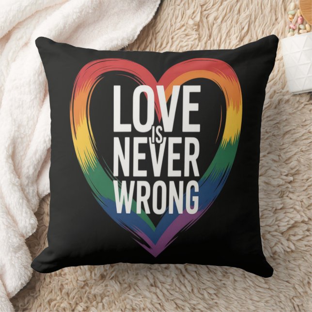 Liefde is nooit verkeerd Pride Month LGBT Kussen (Deken)