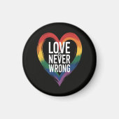 Liefde is nooit verkeerd Pride Month LGBT Magneet (Voorkant)