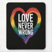 Liefde is nooit verkeerd Pride Month LGBT Muismat (Voorkant)