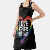 Liefde is nooit verkeerd Pride Month LGBT Schort (Insitu)