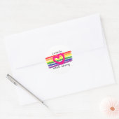 Liefde is nooit verkeerd ronde sticker (Envelop)