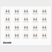 Liefde is nooit verkeerd ronde sticker (Vel)