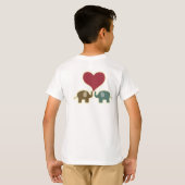 Liefde is olifant t-shirt. t-shirt (Achterkant volledig)