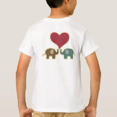 Liefde is olifant t-shirt. t-shirt (Achterkant)
