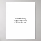 Liefde is ons echte lot. Love quotes Poster (Voorkant)