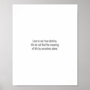 Liefde is ons echte lot. Love quotes Poster