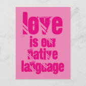 Liefde is onze moedertaal, briefkaart (Voorkant)