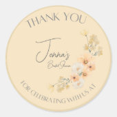 Liefde is op Bloom Wedding Shower stickers (Voorkant)