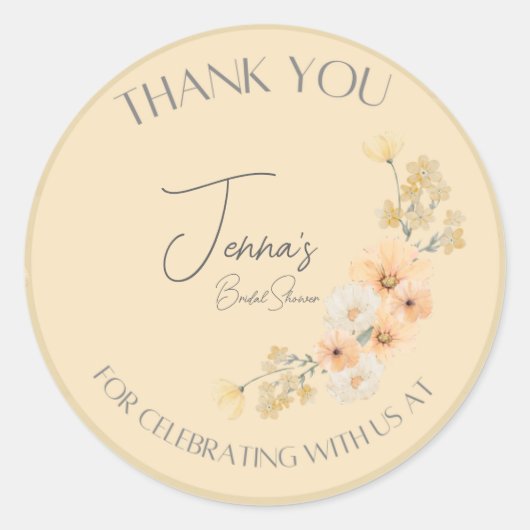 Liefde is op Bloom Wedding Shower stickers (Voorkant)