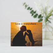 Liefde is overal - Briefkaart (Staand voorkant)
