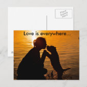 Liefde is overal - Briefkaart (Voorkant / Achterkant)