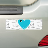 Liefde is overal bumpersticker (Op auto)
