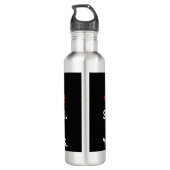 Liefde is overal en de griep wast je handen T Waterfles (Achterkant)