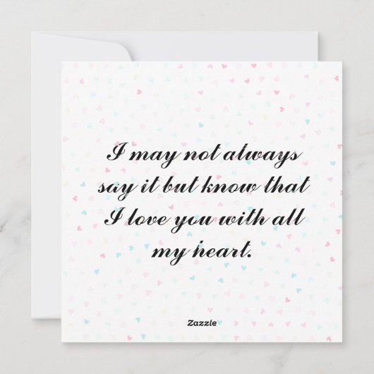 Liefde is overal feestdagenkaart (Achterkant)