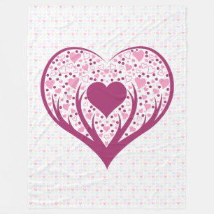 Liefde is overal. fleece deken