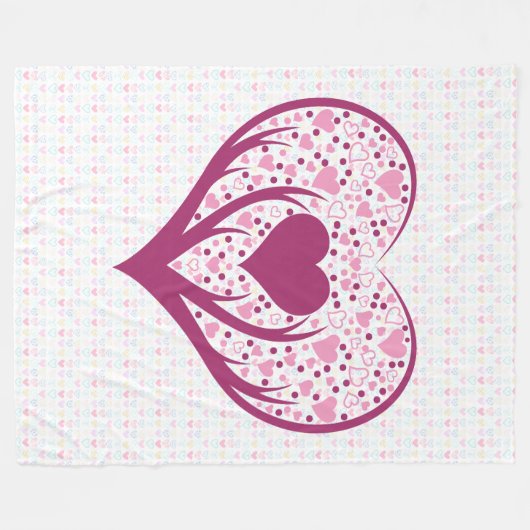 Liefde is overal. fleece deken (Voorkant (Horizontaal))