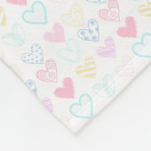 Liefde is overal. fleece deken (Hoek)