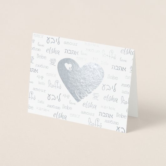 Liefde is overal folie kaarten (Voorkant)