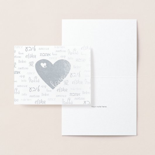 Liefde is overal folie kaarten (Display)