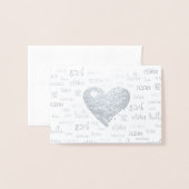 Liefde is overal folie kaarten (Voorkant met envelop)