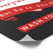 Liefde is overal maar ook de griep poster (Hoek)