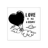 Liefde is overal rubberstempel (Afrduk)