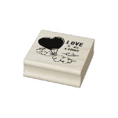 Liefde is overal rubberstempel (Stempel)