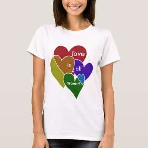 Liefde is overal t-shirt