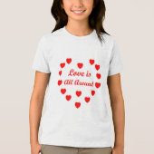 Liefde is overal Tri-Blend shirt (Voorkant)