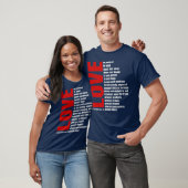 Liefde is patiënt 1 corinthians 13 Bijbelversie T-shirt (Unisex)