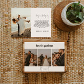 Liefde is Patiënt 4 Foto Wedding Elopement Aankond Aankondiging