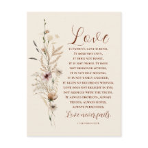 Liefde is Patiënt Bijbel Bruiloft Gefeliciteerd