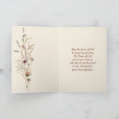 Liefde is Patiënt Bijbel Bruiloft Gefeliciteerd Kaart (Binnen)