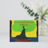 Liefde is patiënt briefkaart (Staand voorkant)