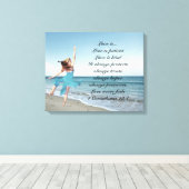 Liefde is patiënt Corinthians Canvas Afdruk (Insitu (Houten vloer))