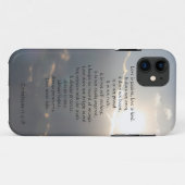 Liefde is Patient, Corinthians vers, wolken iPhone Case-Mate iPhone Case (Achterkant (horizontaal))