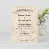 Liefde is Patiënt Crème Marmeren bruiloft Kaart (Staand voorkant)